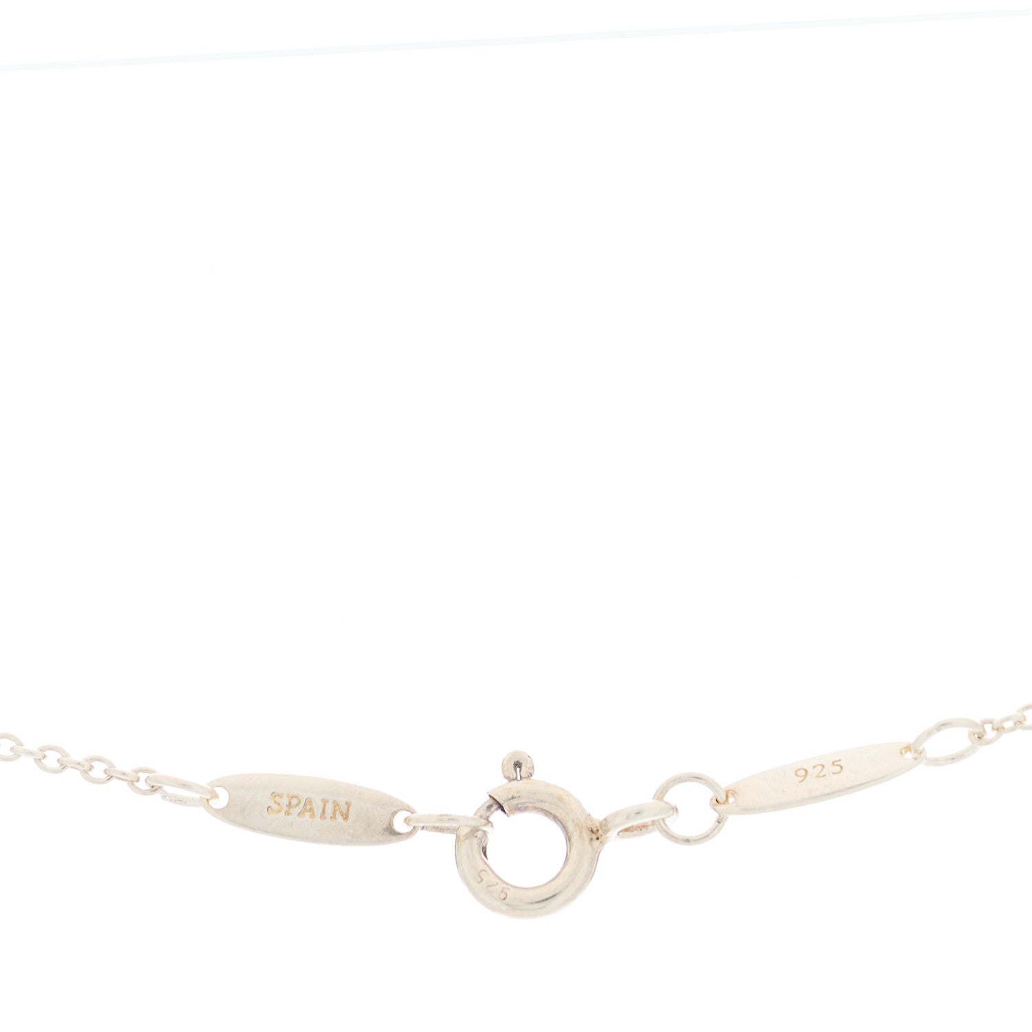 Tiffany Sterling Silver Aquamarine .06ct Elsa Peretti Color by the Yard Pendant Necklace 4 of 4