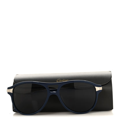 Cartier Aviator Sunglasses CT0081S Blue 6 of 6