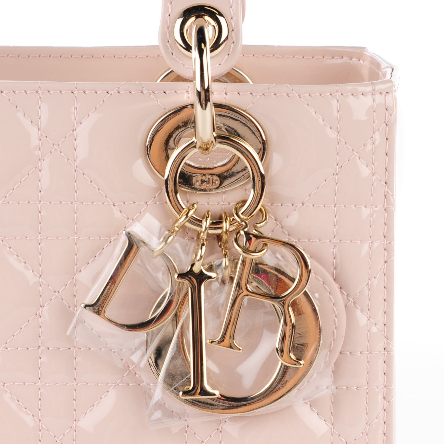 Christian Dior Patent Cannage Medium Lady Dior Rose Clair 6 of 9