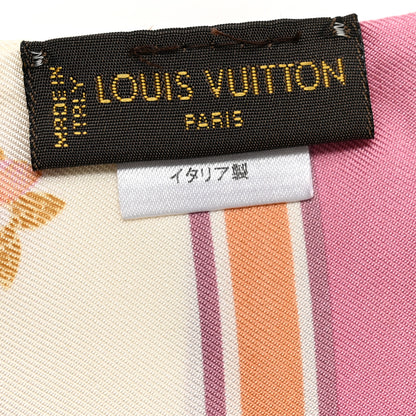 Louis Vuitton Silk Watercolor Aquarelle Bandeau White 3 of 6