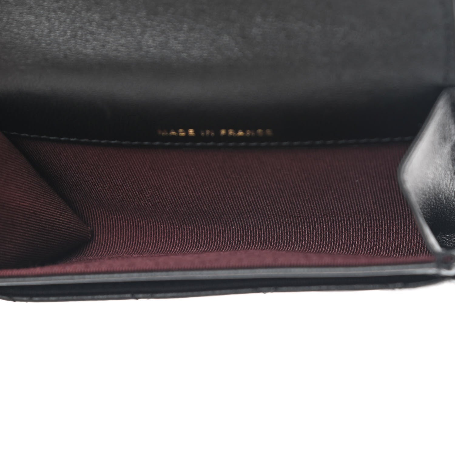 Chanel Lambskin Quilted Flap Card Holder Wallet Black 5 of 11