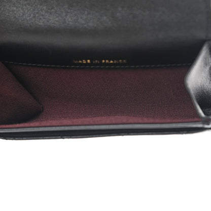 Chanel Lambskin Quilted Flap Card Holder Wallet Black 5 of 11