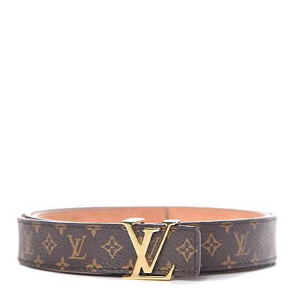 Louis Vuitton Monogram 25mm LV Initiales Belt 95 38 1 of 6