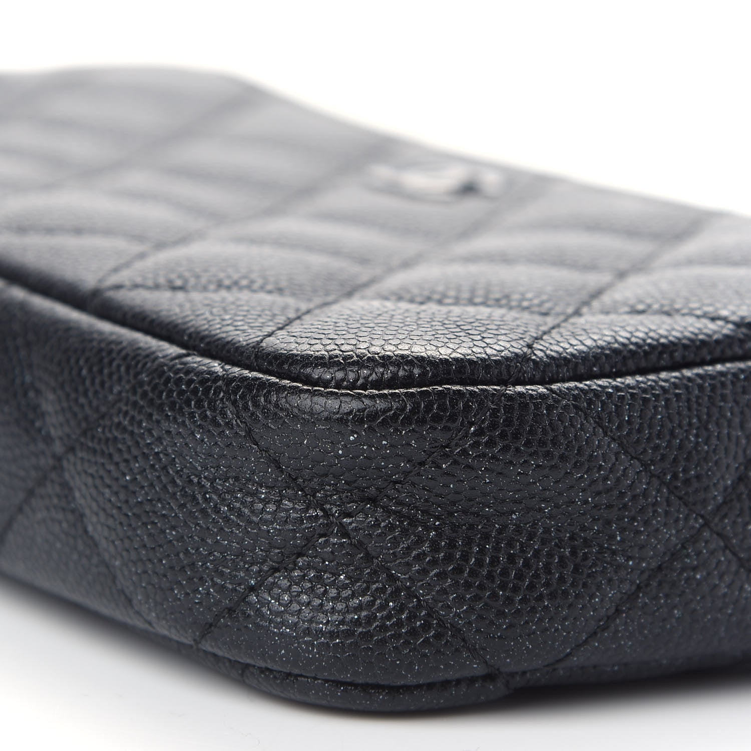 Chanel Iridescent Caviar Quilted Small Clutch With Chain Black 10 of 10