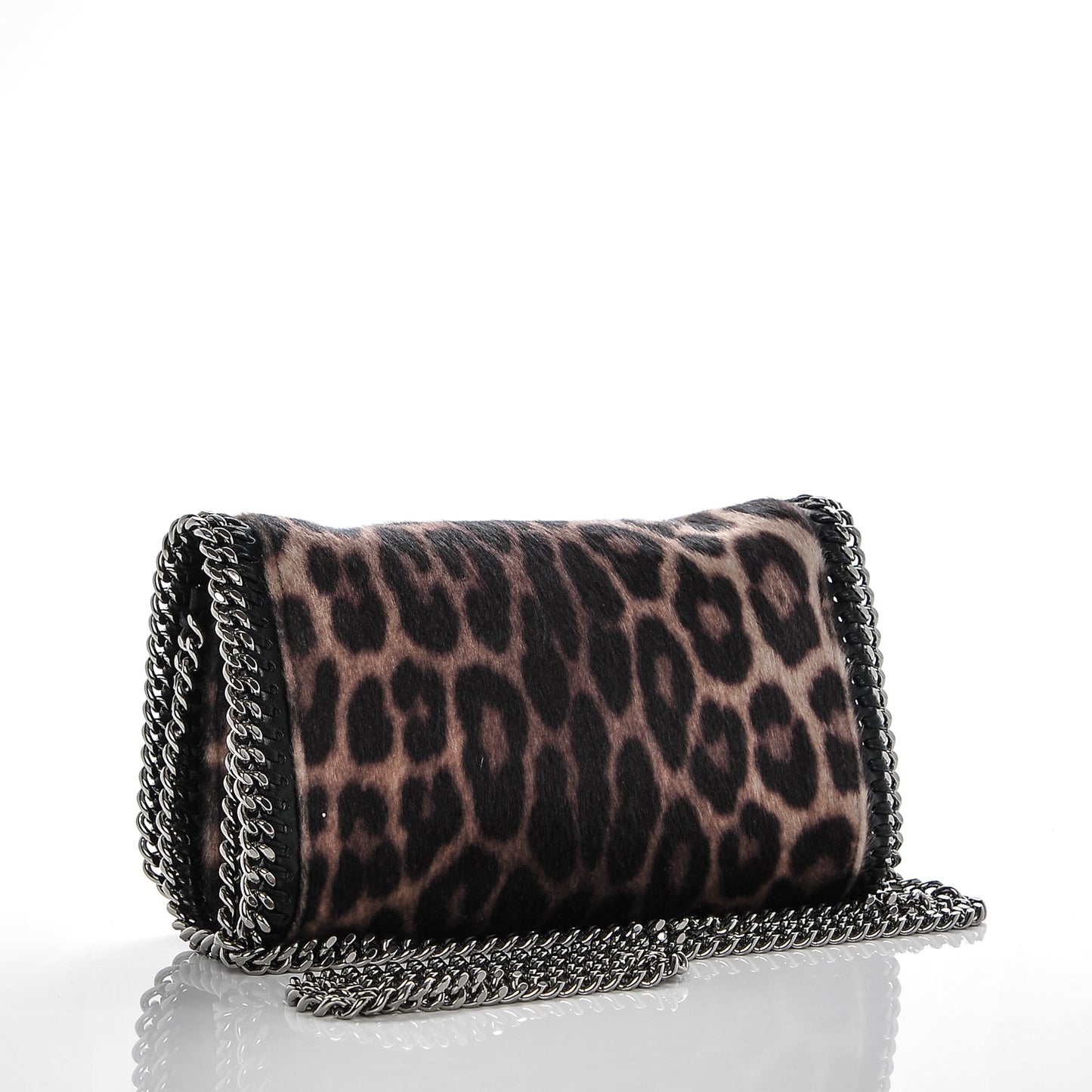 Faux Calf Hair Falabella Crossbody Bag Leopard