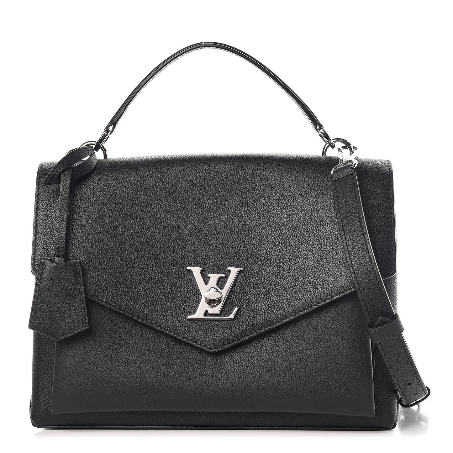 Soft Calfskin My Lockme Top Handle Black