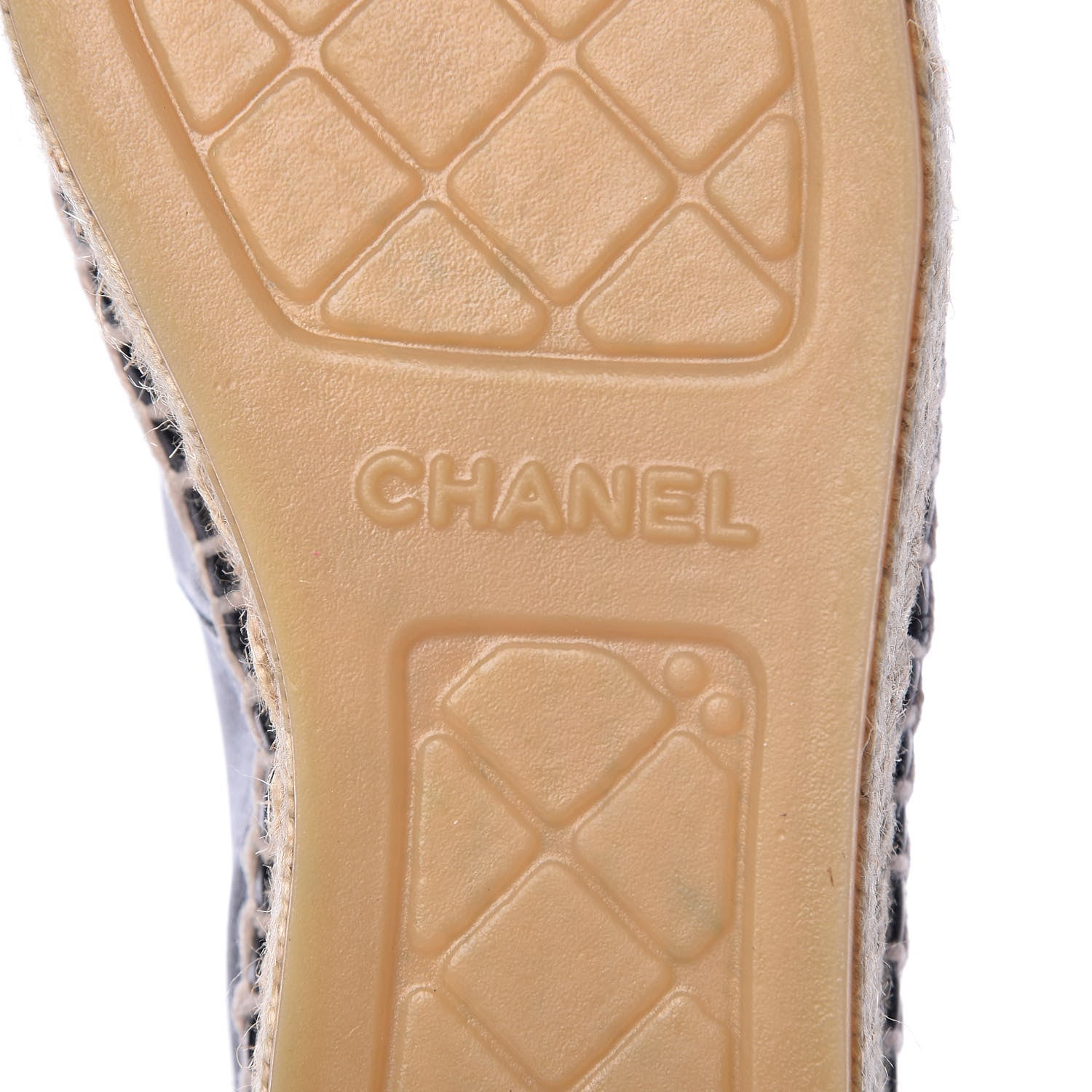 Chanel Lambskin CC Espadrilles 37 Black 7 of 9