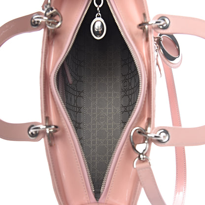 Christian Dior Patent Cannage Large Lady Dior Light Pink 5 of 18