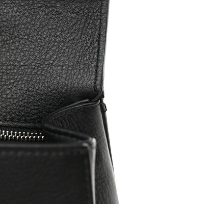 Jimmy Choo Calfskin Crystal Medium Cheri Top Handle Bag Black 11 of 12