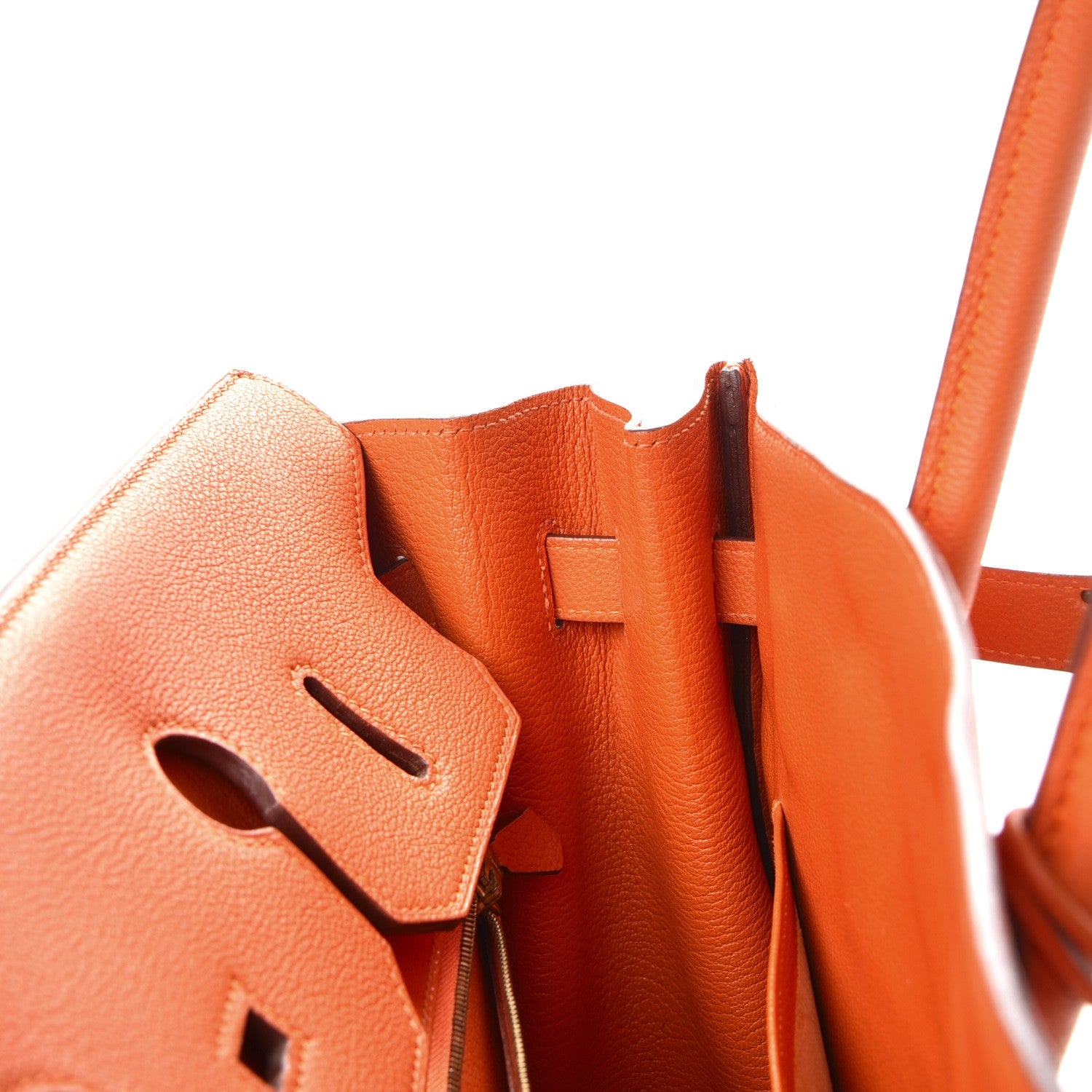Hermes Togo Vibrato Birkin 35 Orange 14 of 37