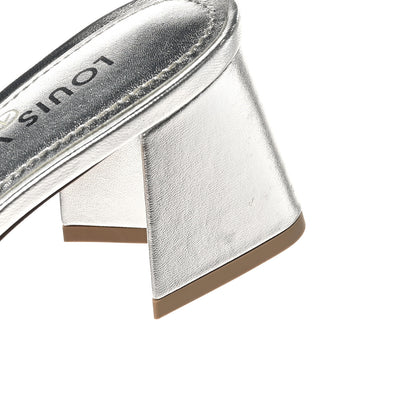 Louis Vuitton Metallic Calfskin Shake 5.5cm Mule 36.5 Silver 10 of 10