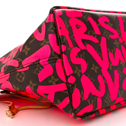 Louis Vuitton Monogram Graffiti Neverfull GM Fuchsia 8 of 19