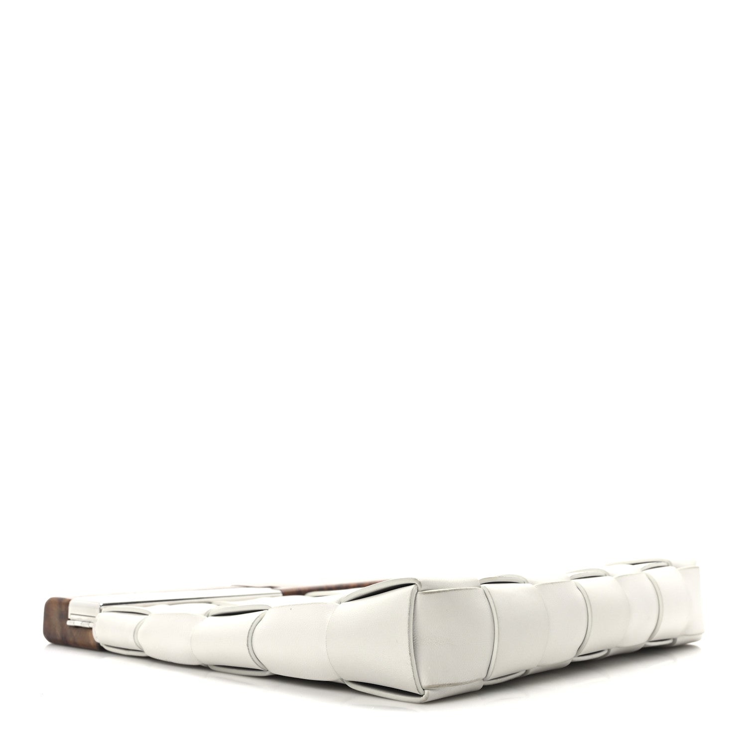 Bottega Veneta Nappa Intrecciato The Snap Clutch White 4 of 9