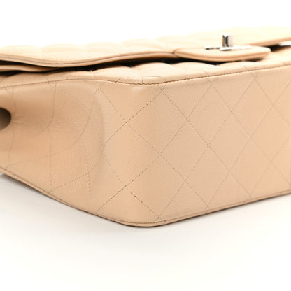 Chanel Caviar Quilted Jumbo Double Flap Beige 9 of 11