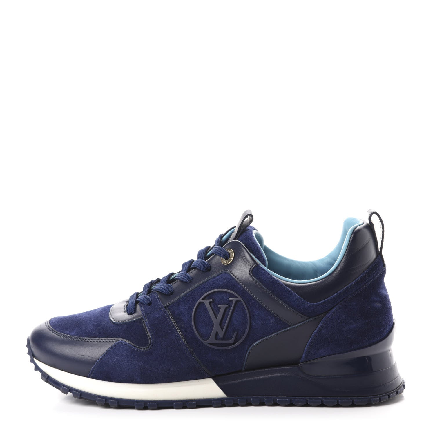 Louis Vuitton Suede Run Away Sneakers 38.5 Blue 1 of 9