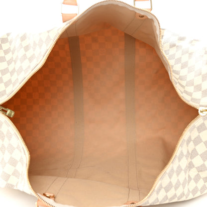 Louis Vuitton Damier Azur Keepall Bandouliere 55 4 of 14