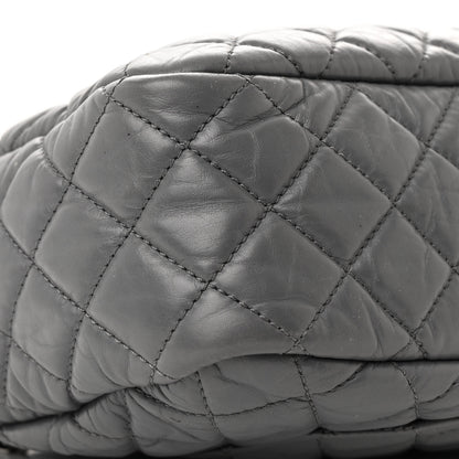 Chanel Aged Calfskin Quilted Medium Reissue Camera Case Grey 9 of 12