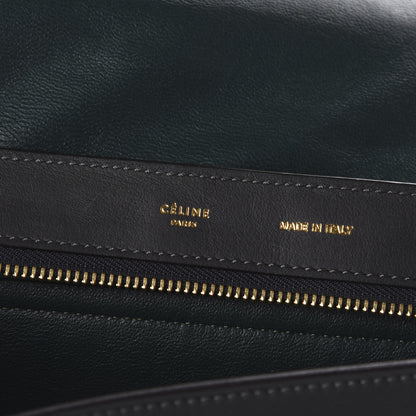 Celine Smooth Calfskin Suede Medium Tri-Color Trapeze Burgundy 8 of 11