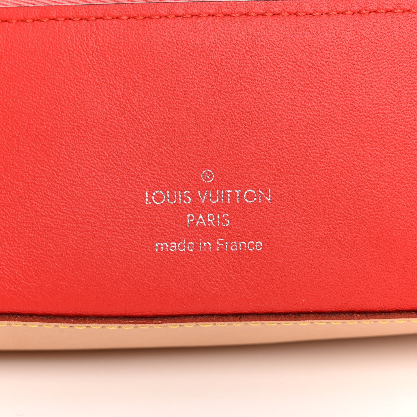 Monogram Elizabeth Pencil Pouch Red