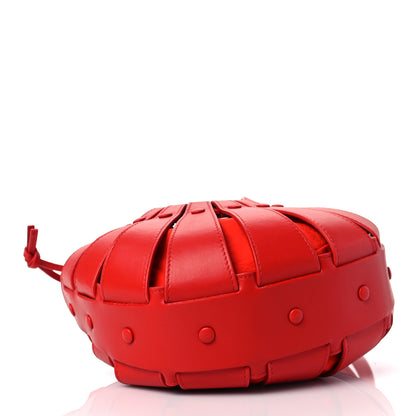Bottega Veneta French Calfskin Small Shell Bag Chili Tomato 3 of 5