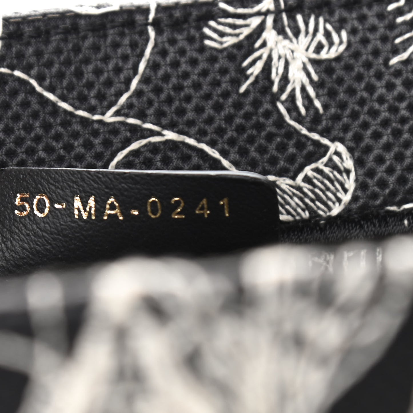 Canvas Embroidered Large Around The World Book Tote Black White