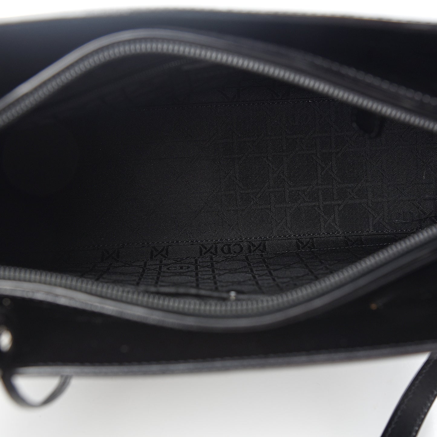 Calfskin Maris Pearl Beaded Top Handle Bag Black