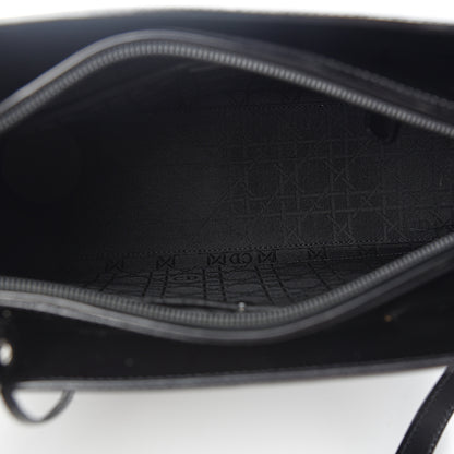 Christian Dior Calfskin Maris Pearl Beaded Top Handle Bag Black 4 of 11