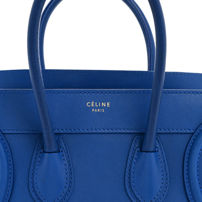 Celine Smooth Calfskin Micro Luggage Royal Blue 8 of 15
