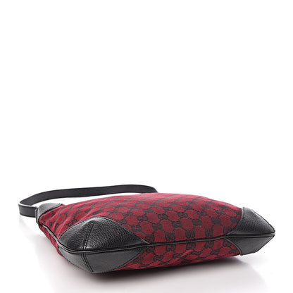 Gucci Denim Monogram Hobo Red 4 of 11