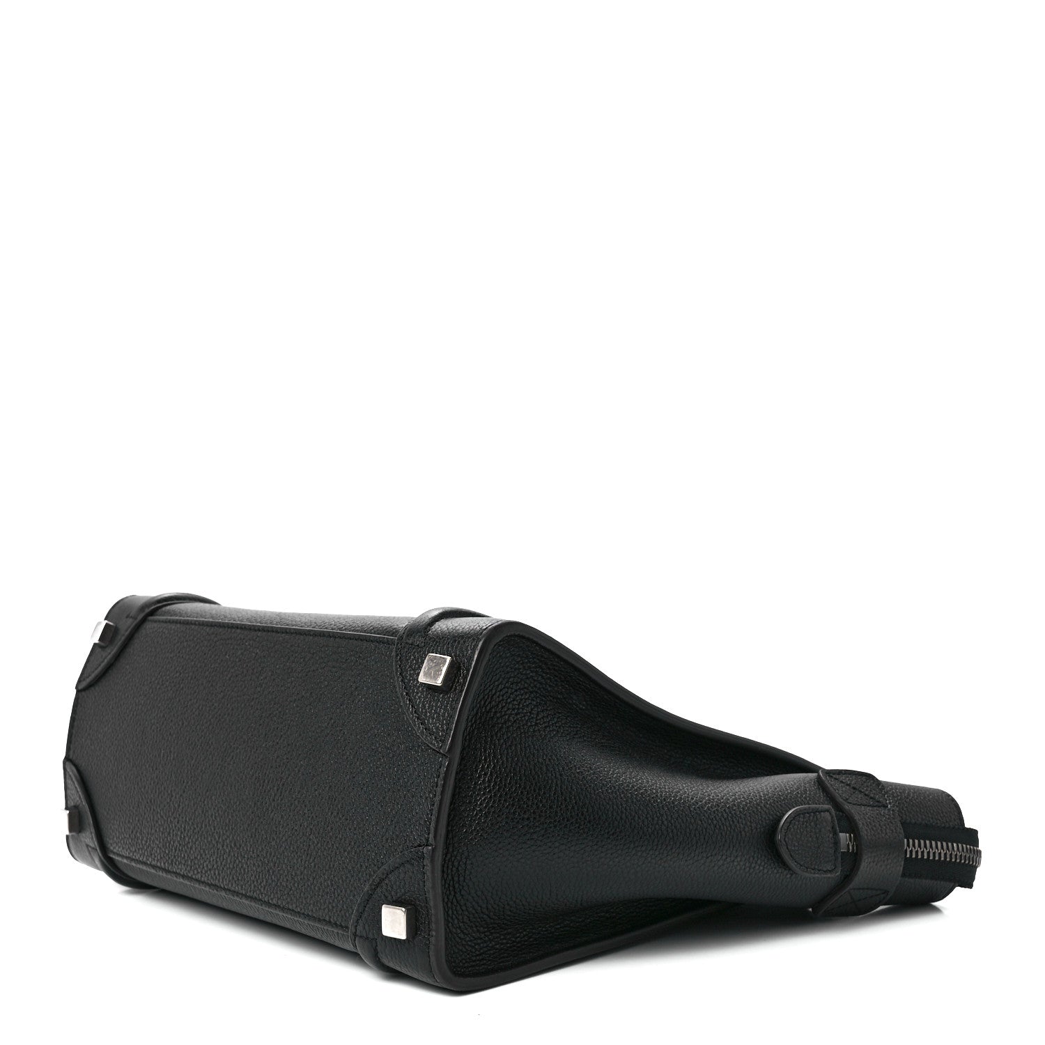 Celine Drummed Calfskin Micro Luggage Black 8 of 10