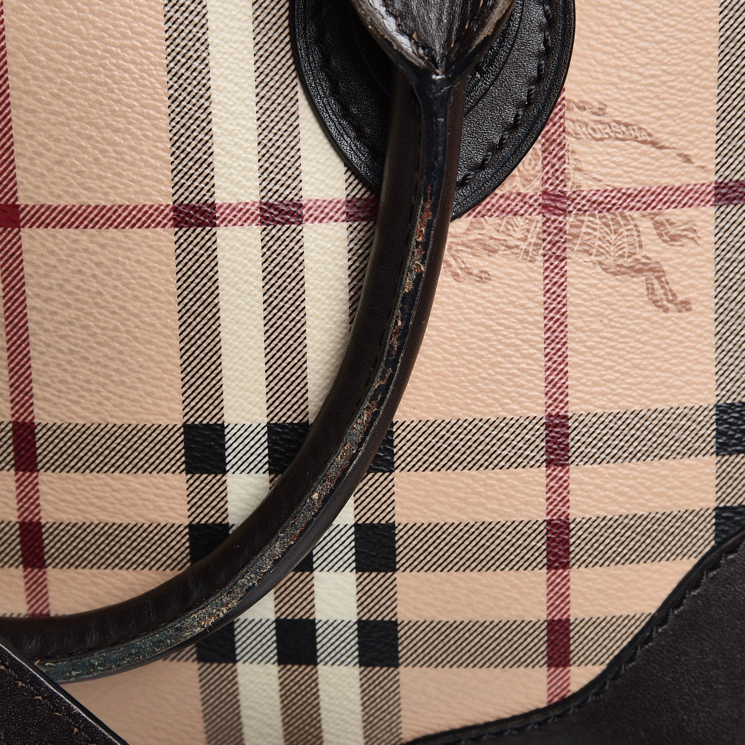 Burberry Haymarket Check Small Orchard Bowling Bag Chocolate 16 of 17