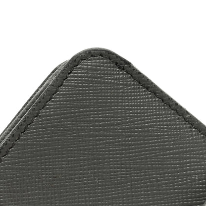 Prada Saffiano Metal Compact Wallet Marmo 9 of 10