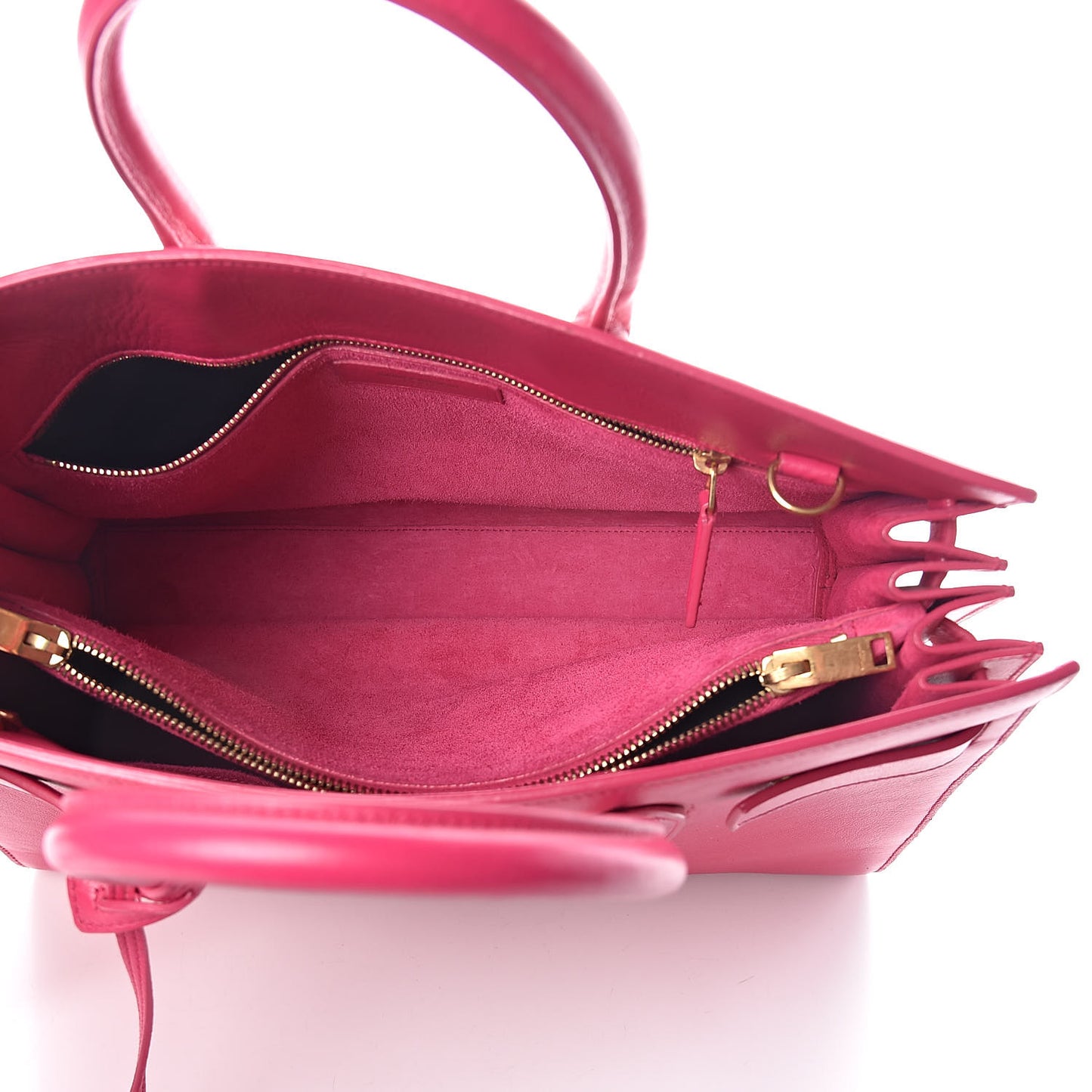 Calfskin Small Sac De Jour Lipstick Fuchsia