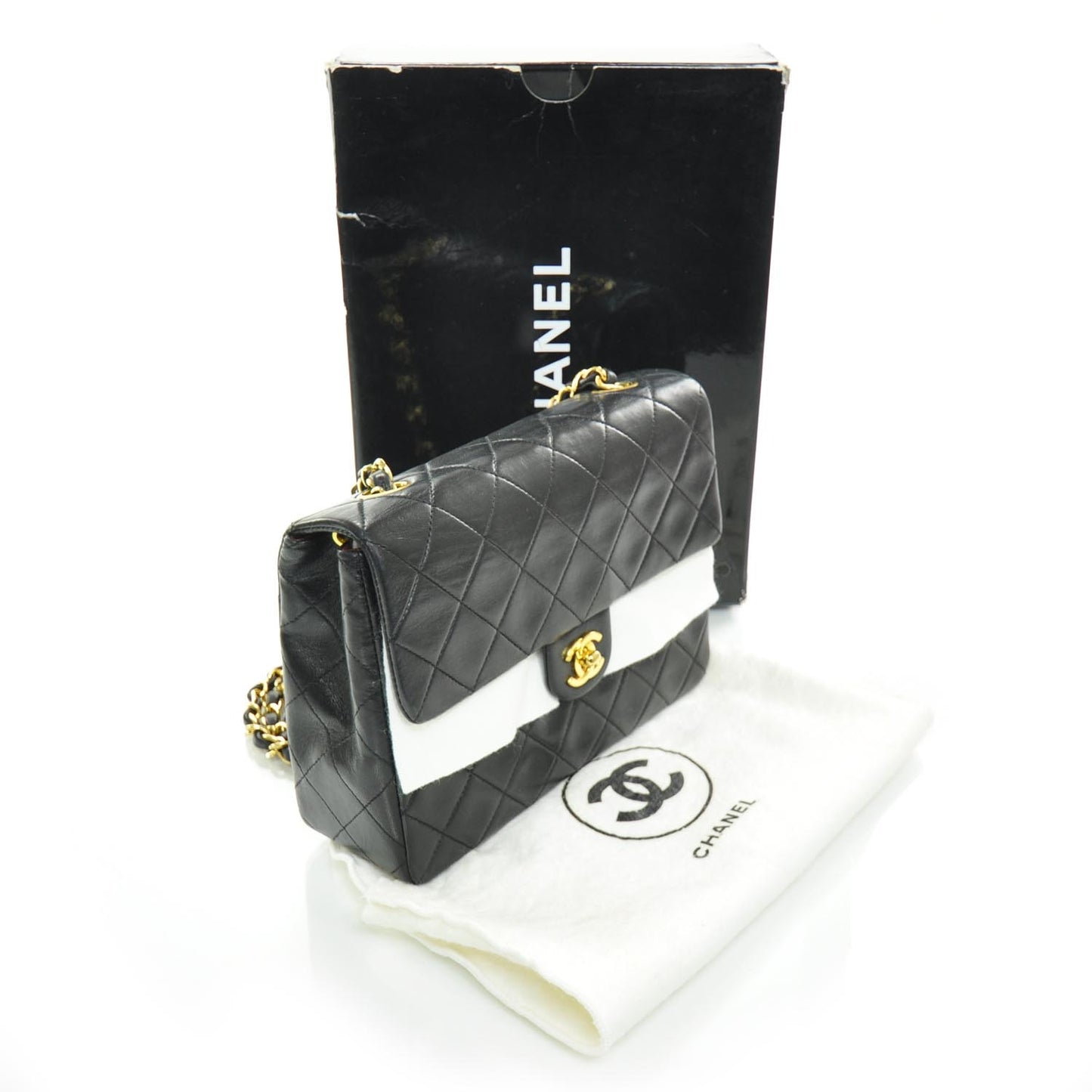 Lambskin Quilted Mini Flap Black