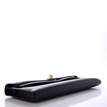 Hermes Swift Kelly Cut Clutch Pochette Black 4 of 9