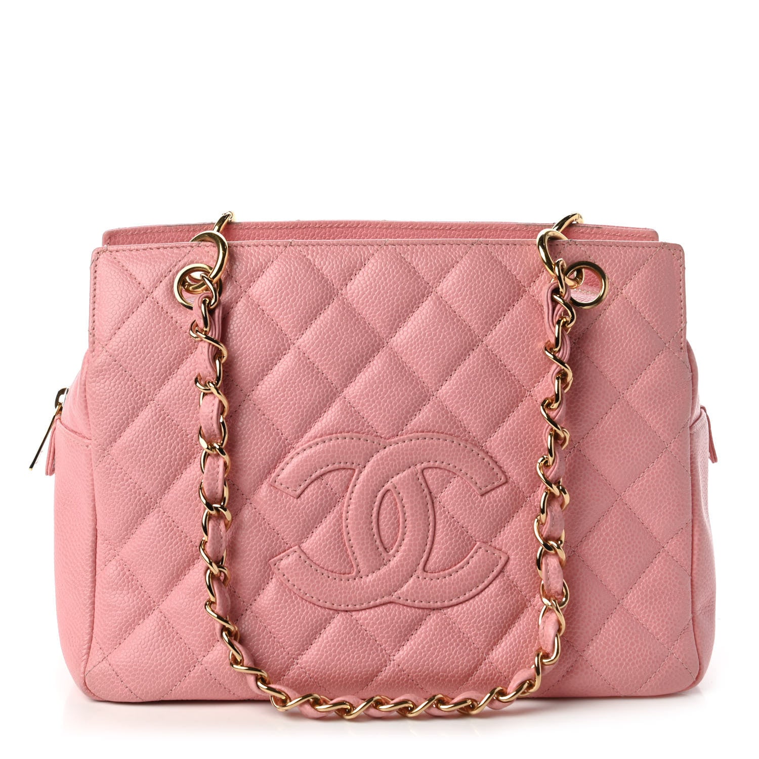 Chanel Caviar Quilted Petit Timeless Shopping Tote PTT Pink 1 of 11