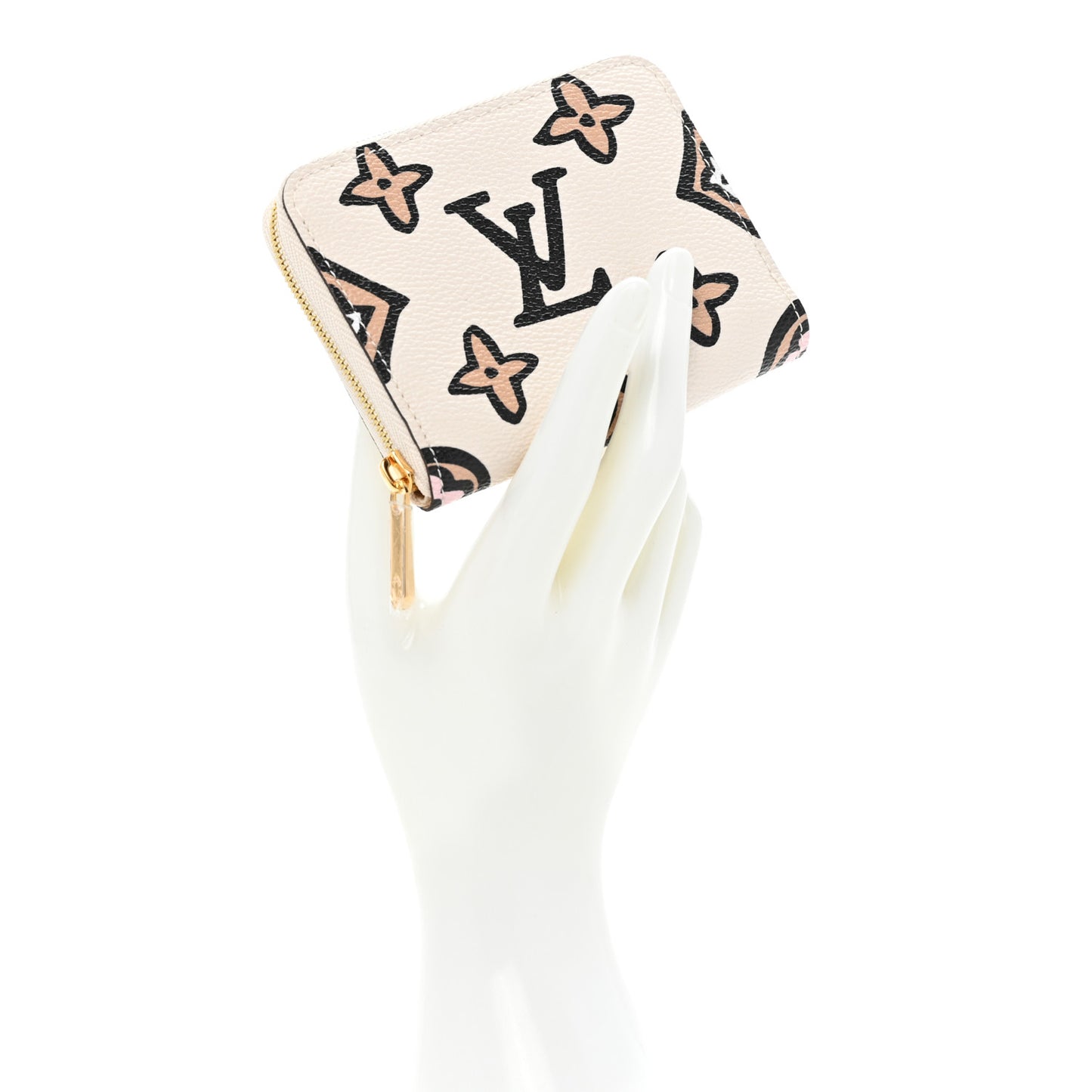 Monogram Giant Wild At Heart Zippy Coin Purse Creme