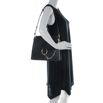 Chloe Calfskin Medium Faye Shoulder Bag Black 2 of 8