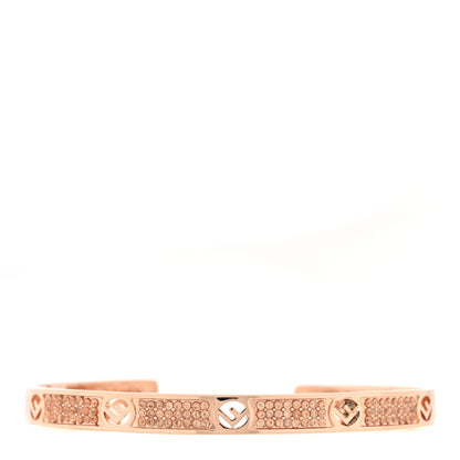 Fendi Metal Crystal F is Fendi Bracelet L Rose Gold 1 of 4