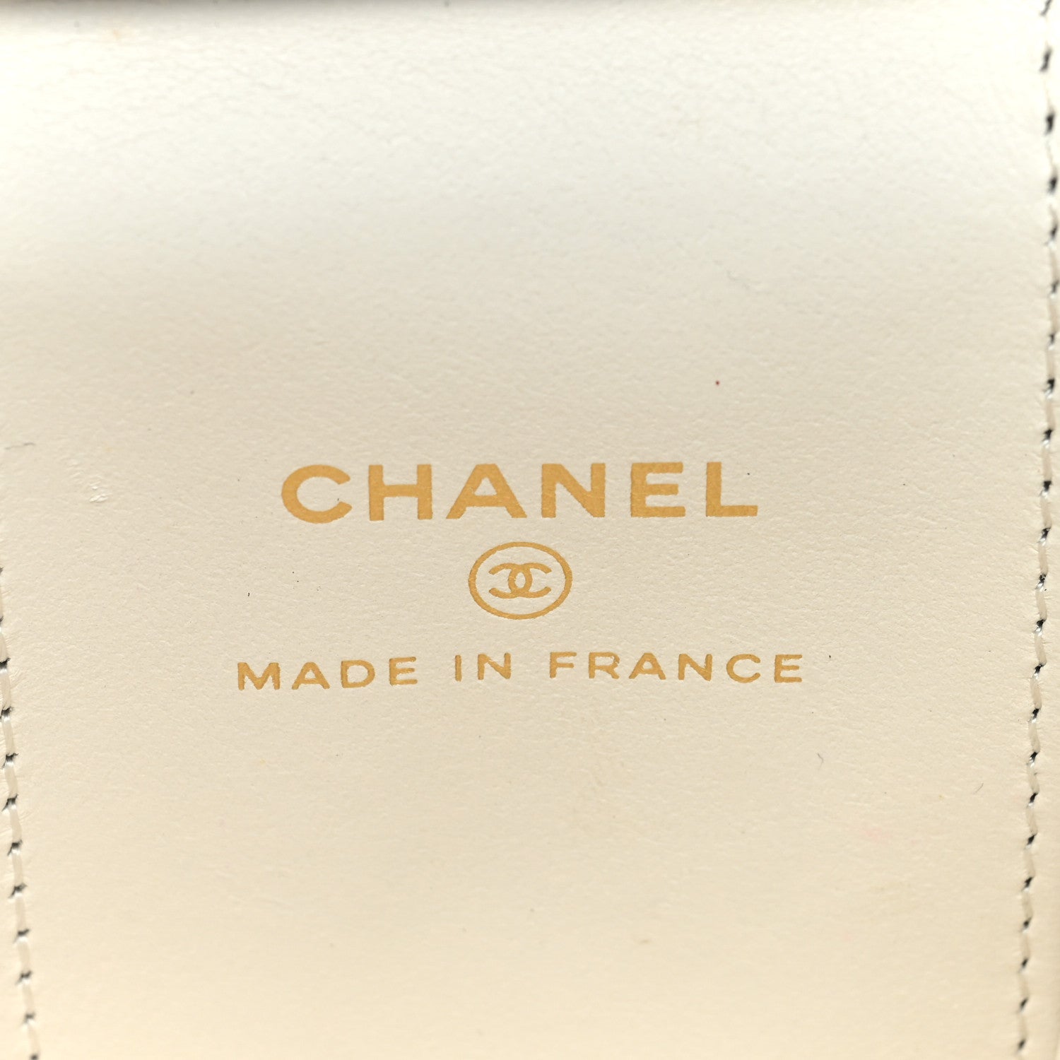 Chanel Caviar Quilted Enamel Coco Casino Mini Vanity Case With Chain White 6 of 12