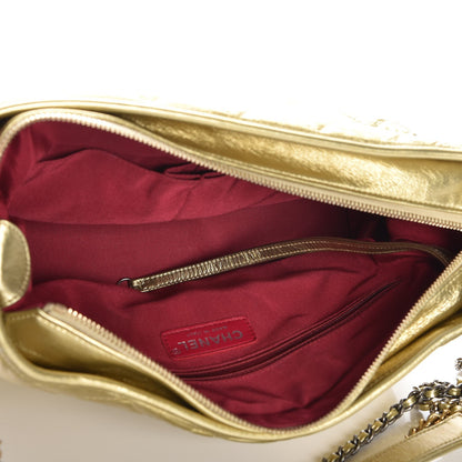 Chanel Metallic Aged Calfskin Quilted Medium Gabrielle Gold 5 of 8