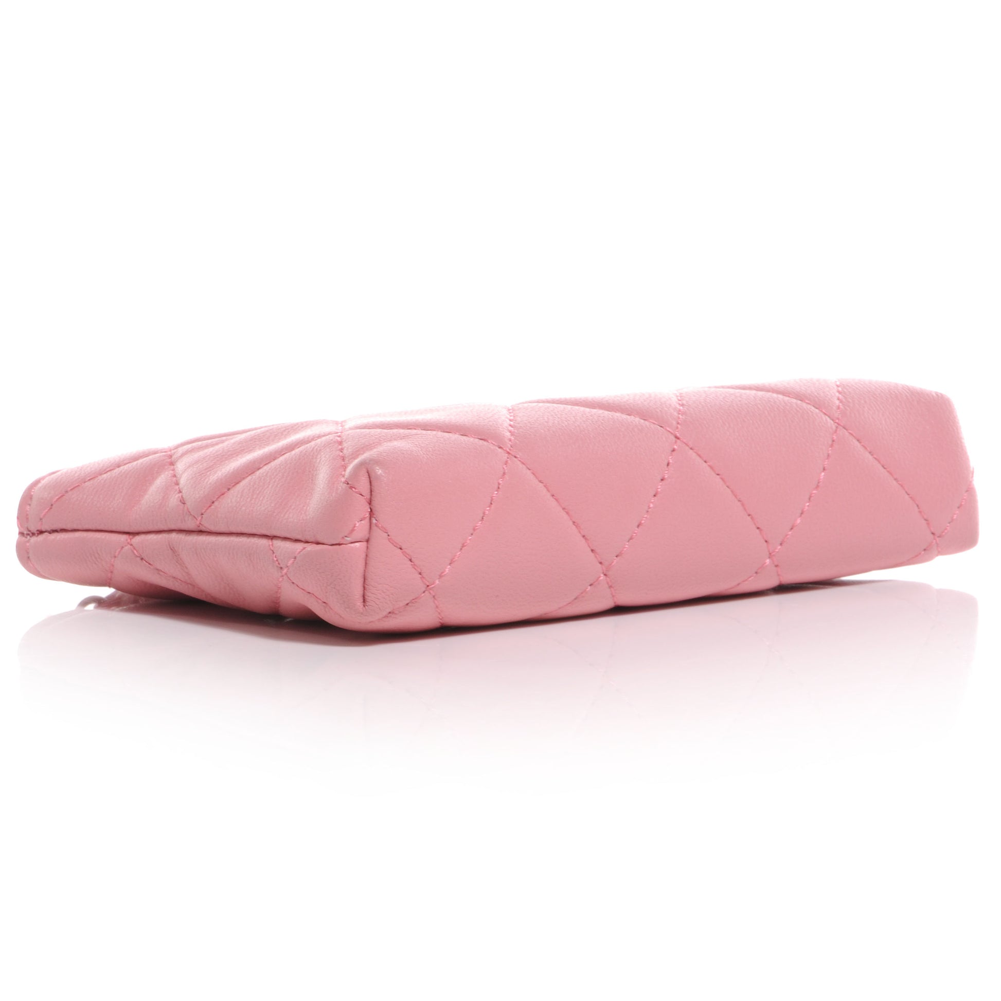 Chanel Lambskin Quilted Key Holder Case Pink 4 of 8