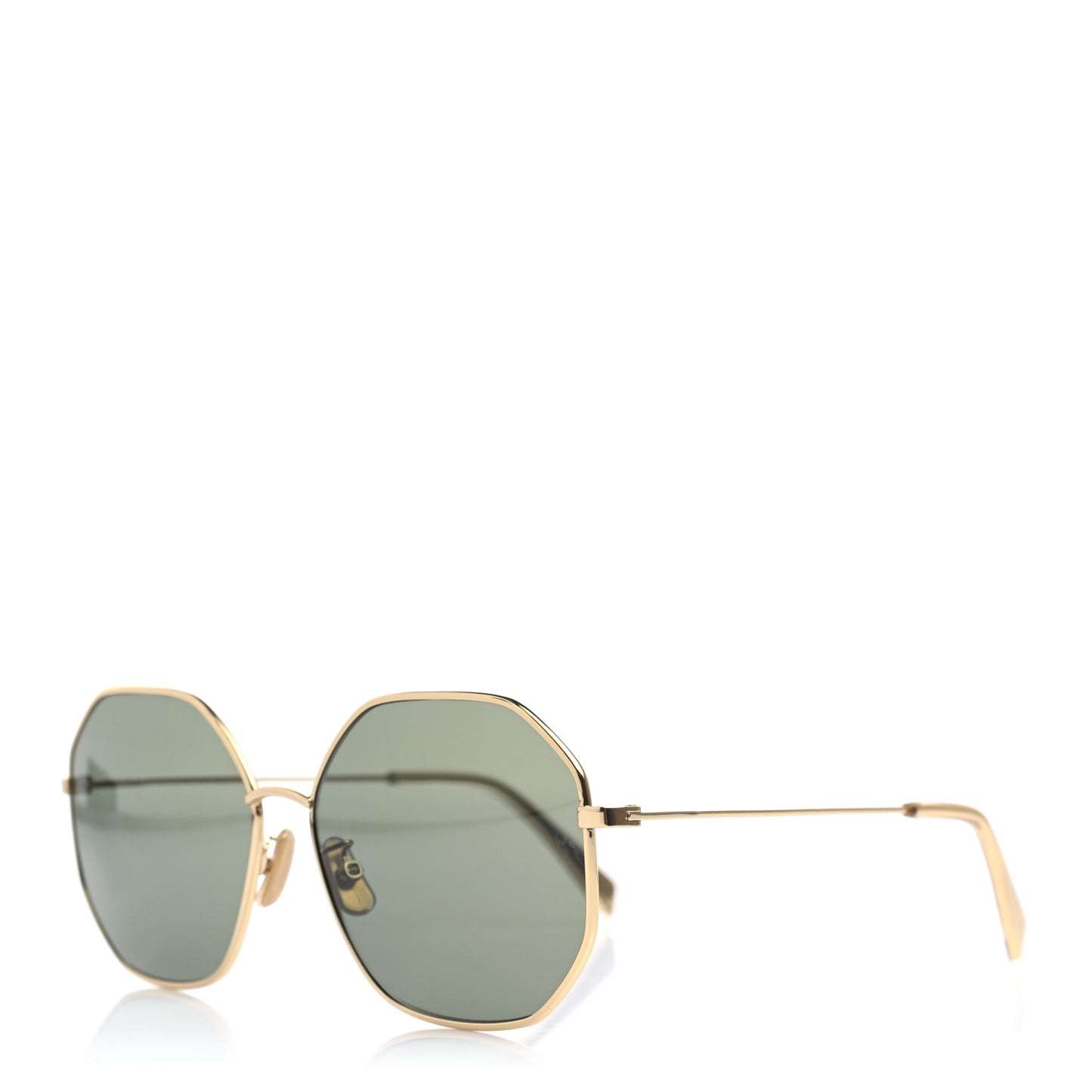 60MM Metal Hexagonal Sunglasses CL40175U Gold