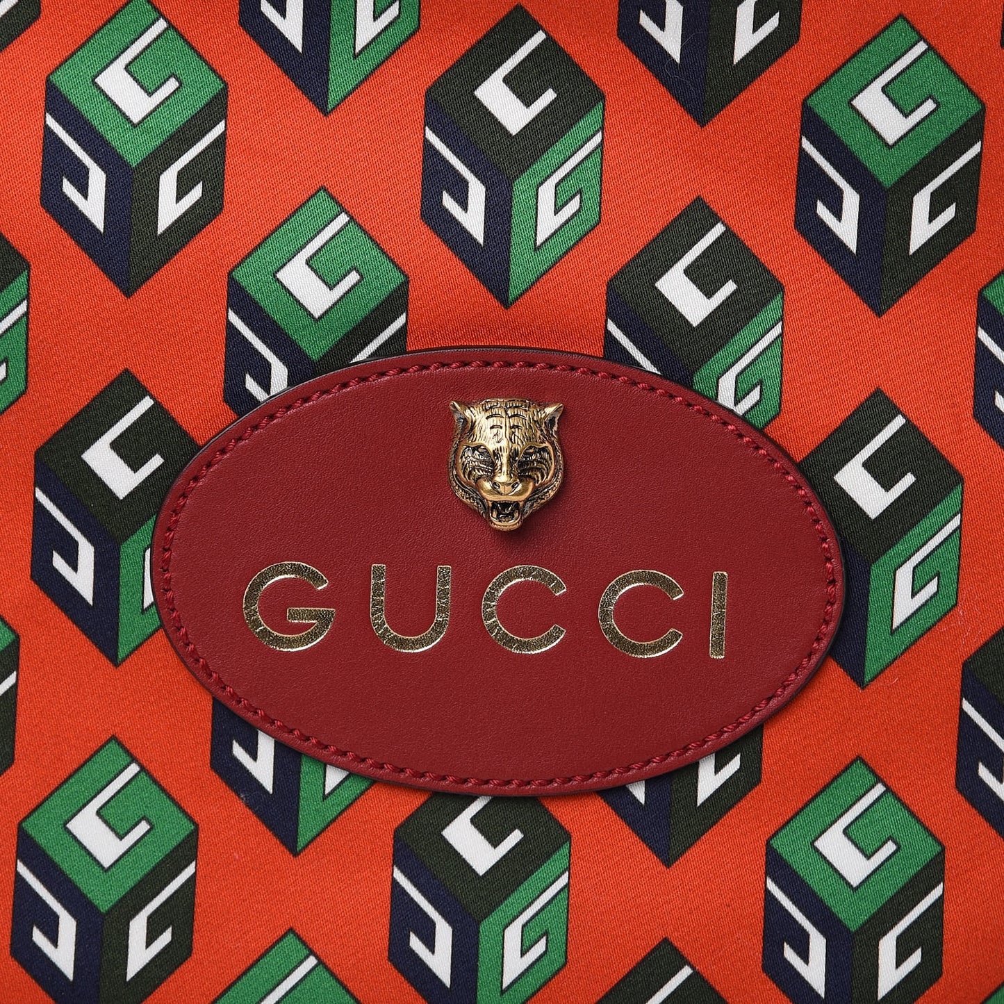 Cotton GG Wallpaper Neo Vintage Drawstring Backpack Vulcanic Red