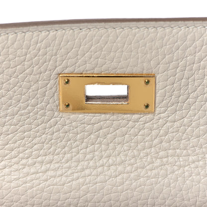 Hermes Taurillon Clemence Kelly Retourne 28 Craie 22 of 46