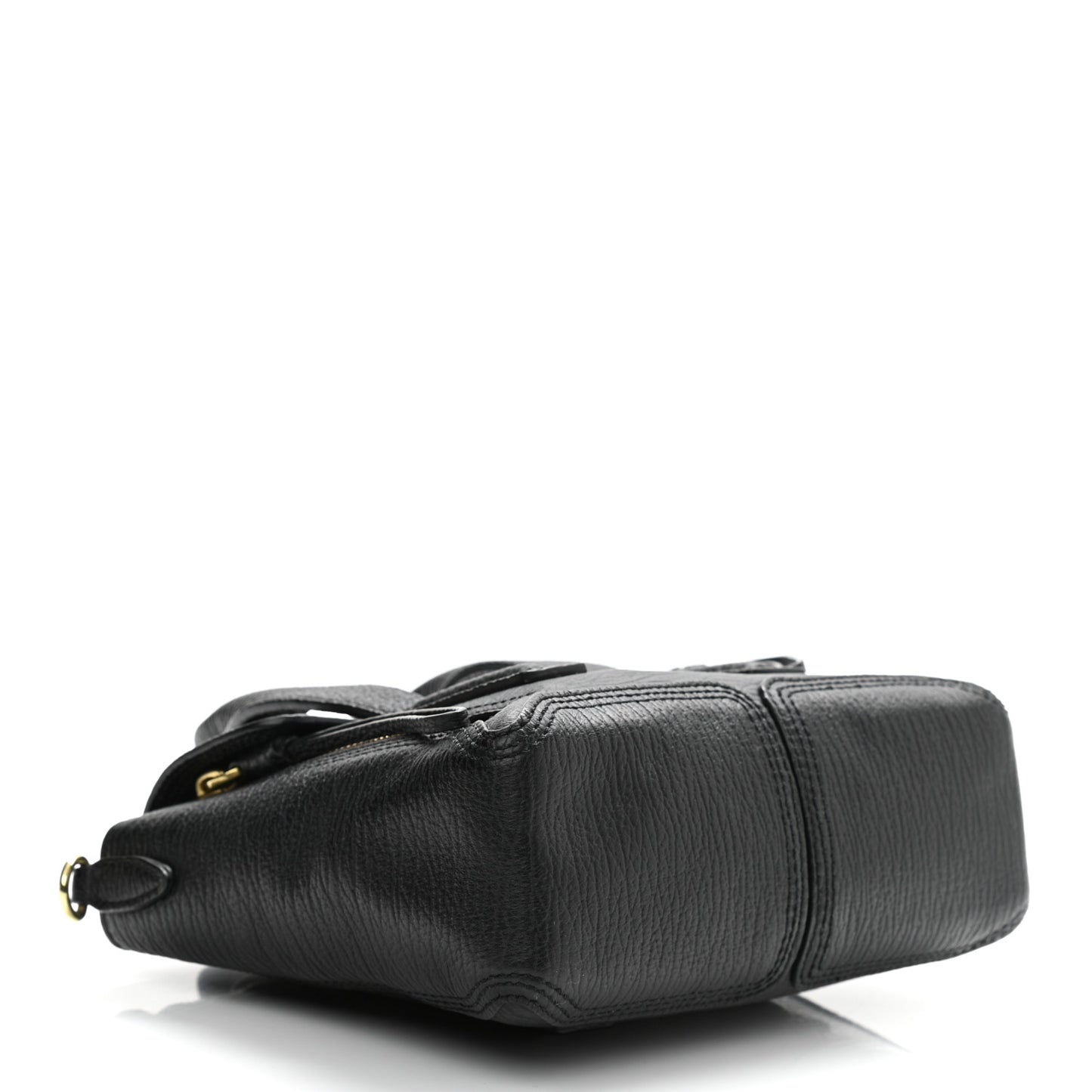 Textured Calfskin Mini Pashli Satchel Black