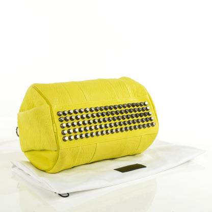 Alexander Wang Pebbled Lambskin Rocco Acid Black Nickel Hardware 4 of 9