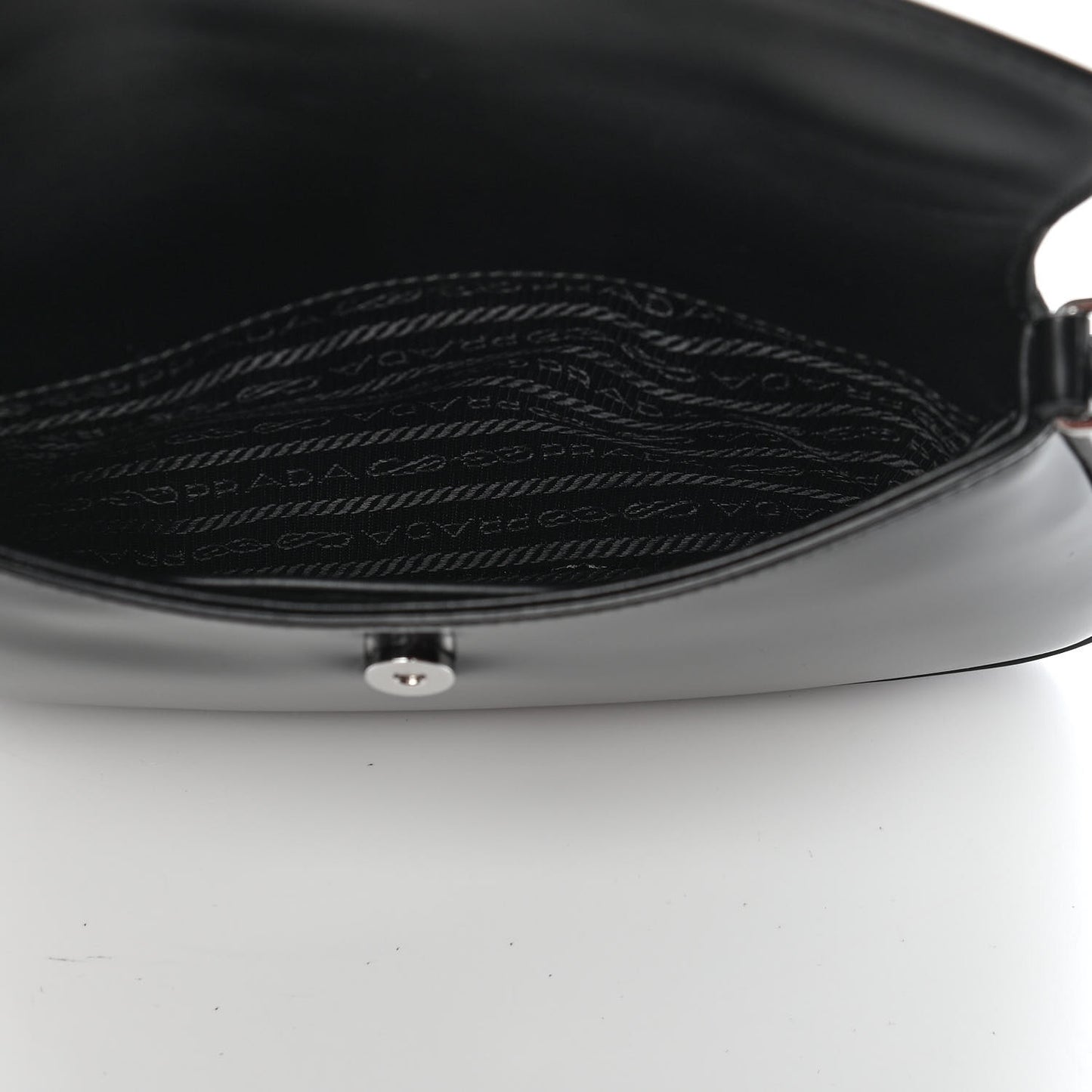 Spazzolato Cleo Flap Shoulder Bag Black
