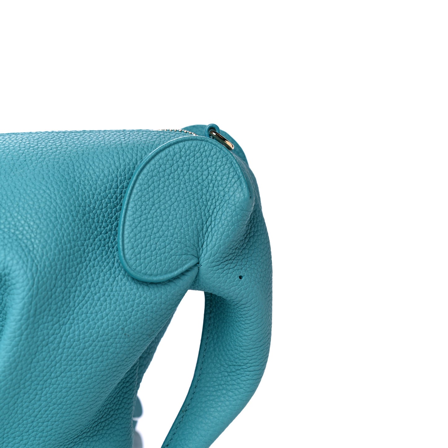 Calfskin Mini Elephant Crossbody Bag Turquoise