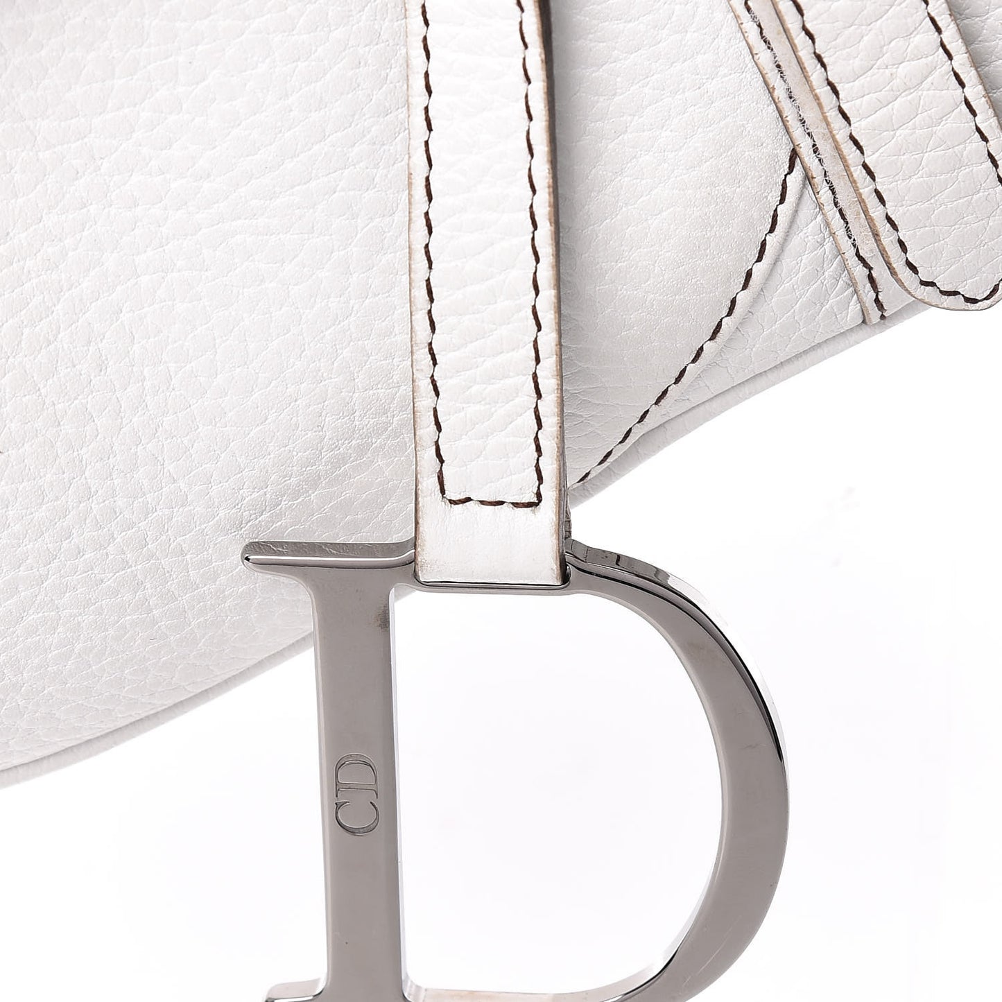 Calfskin Saddle Bag White